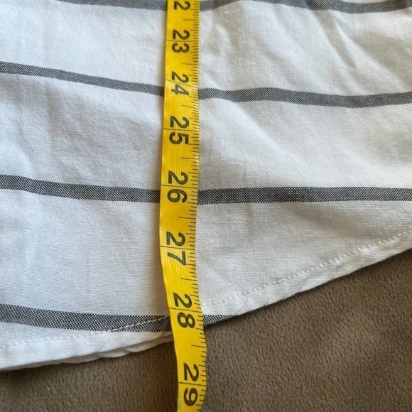 Levi's Botton Down Short Sleeve Medium White/Gray - Picture 7 of 8